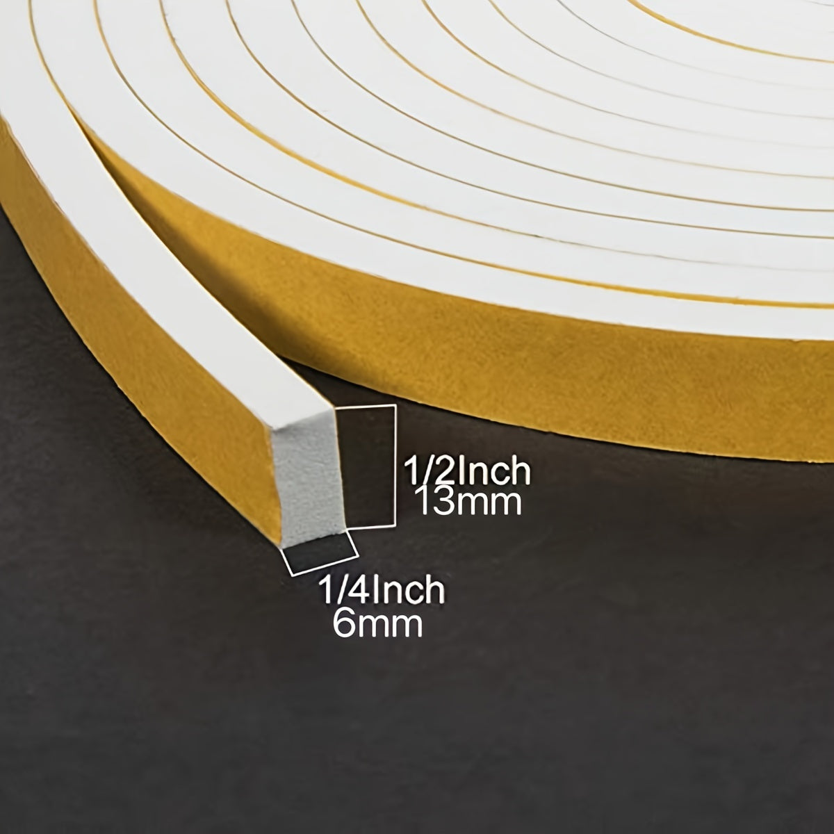 High Density Foam Weather Stripping Door Seal Tape Roll