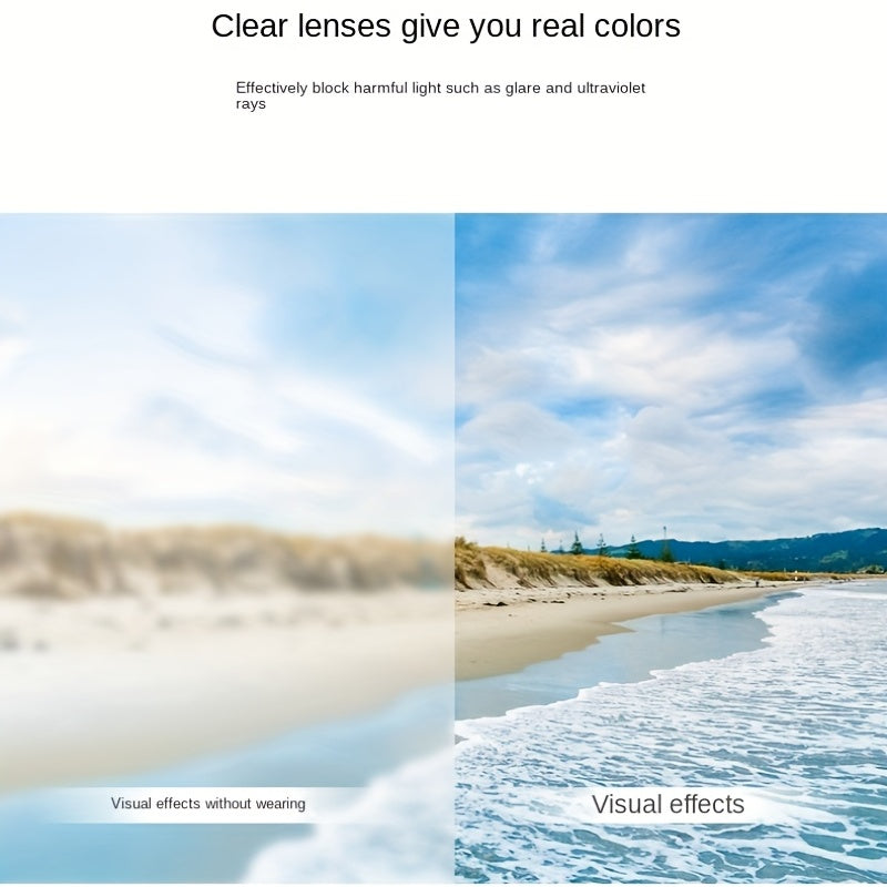 Square Frame UV Protection Sunglasses With Case