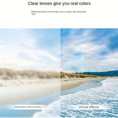 Square Frame UV Protection Sunglasses With Case