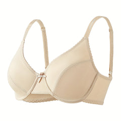 Women's Full Coverage Bra Comfy & Breathable Bow Tie Lingerie
