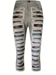 Floral Printed Yoga Pants High Waist Sweatpants Leggings