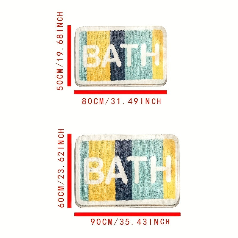 Absorbent Bath Rugs Non slip TPR Bottom Floor Mat Fluffy Faux Wool Area Rugs
