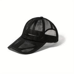 Mesh Hat Hollow Brim Baseball Cap Sun Hat Men's Peaked Cap
