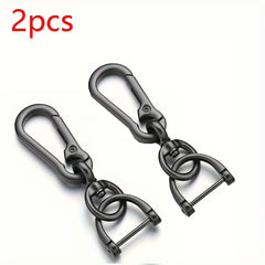 2pcs Metal Keychain Three Piece Set Mountaineering Buckle D shaped Horseshoe Buc