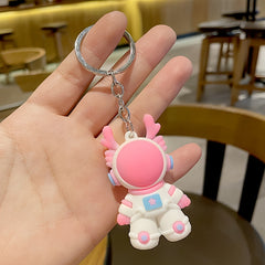3D Space Dragon Keychain PVC Zodiac Dragon Keychain Keyring Gift For Men Women