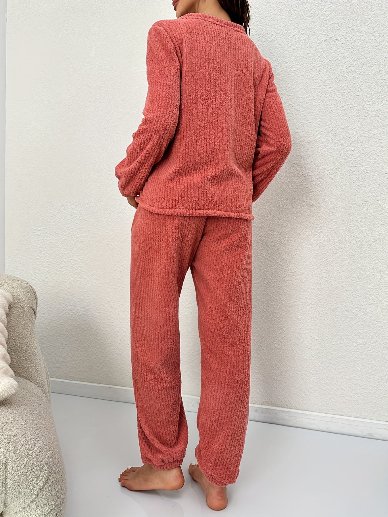 Letter Embroidery Pajama Set Women's Sleepwear