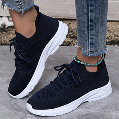 Women's Mesh Breathable Woven Sports Shoes Lightweight Shockproof
