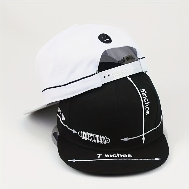 Unisex Embroidery Flat Brim Baseball Cap