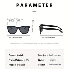 Men's Polarized Retro Square Frame Sunglasses UV Protection RZ1371
