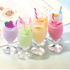 4pcs 1/6 Scale Dollhouse Food Fruit Drink Bottles Miniature Toy