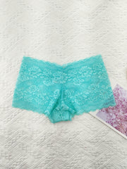 6pcs Lace Boyshort Panties Soft & Comfortable Women's Lingerie