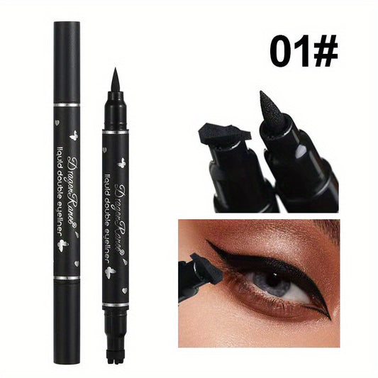 Double Ended Eyeliner Liquid Pen Waterproof Easy Applying Lazy Makeup
