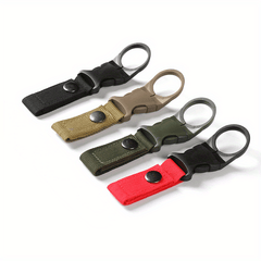 4pcs Hanging Buckles Nylon Water Bottle Hook Clips for Outdoor Camping