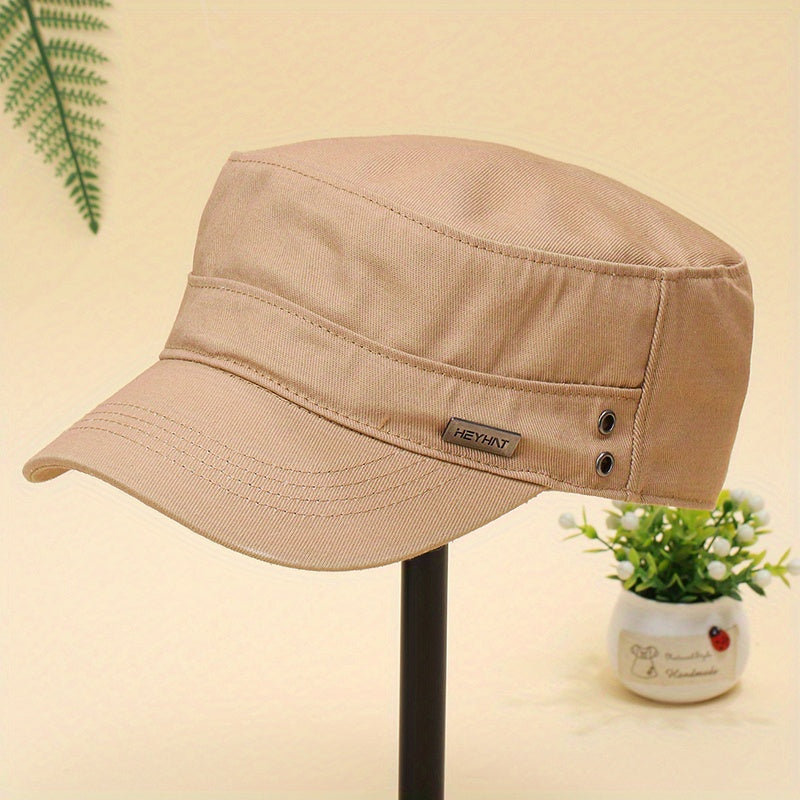 Solid Cotton Newsboy Hat Lightweight Flat Cap