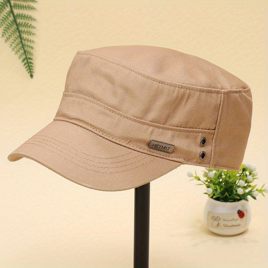 Solid Cotton Newsboy Hat Lightweight Flat Cap