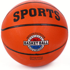 Rubber Basketball Size 7 for Adult with Needle and Net Bag