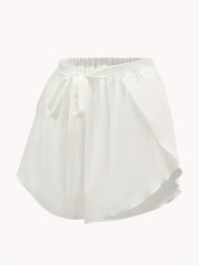 Casual Beach Wear Shorts Tie Waist Women's Clothing