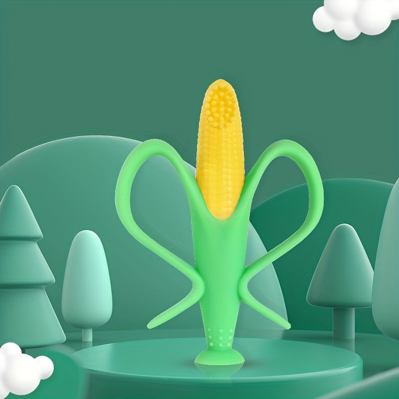 Silicone Corn Teether Toothbrush Baby Teething Toy