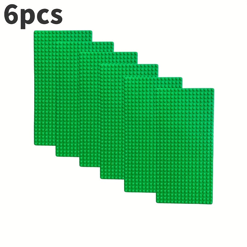 Building Baseplate 16x32 Studs Green ABS Easy Puzzle