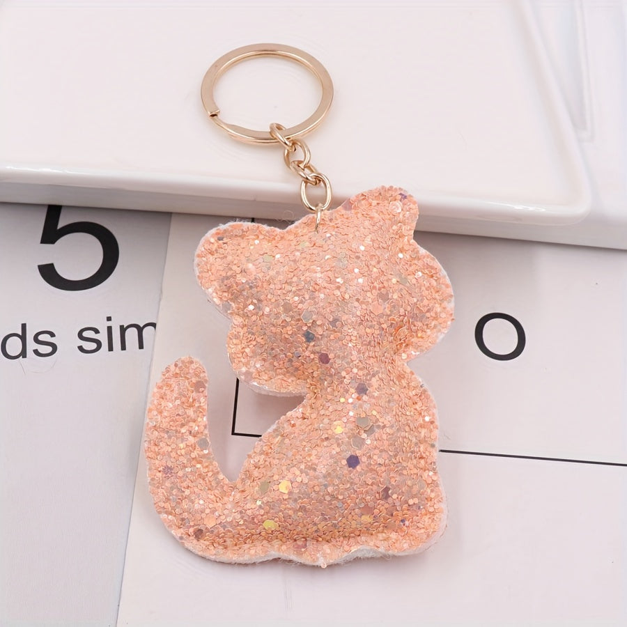 Cat Keychain Keyring Bag Car Key Pendant Decoration Ornament