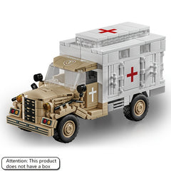 Military Ambulance Building Block Set - Educational DIY Toy