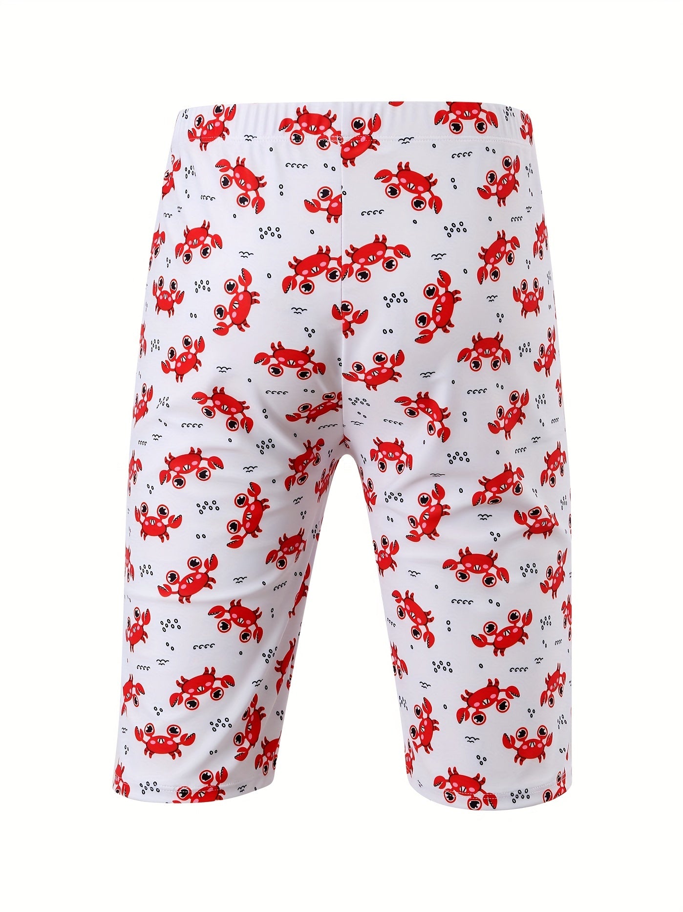Crab Pattern Quick Dry Swim Trunk Men's Pants Swimwear
