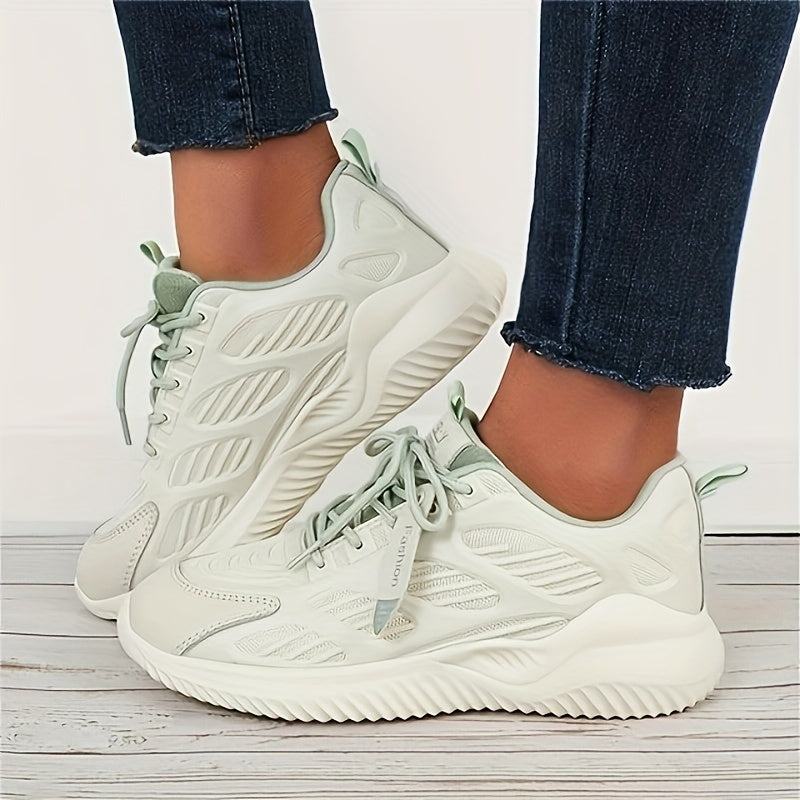 Women's Lace Up Tennis Shoes Non Slip Running Shoes For Outdoor