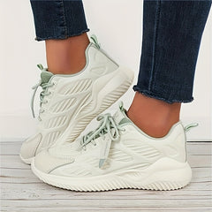 Women's Lace Up Tennis Shoes Non Slip Running Shoes For Outdoor