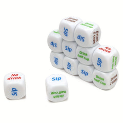 6pcs Printing Drinking Dice For Family Friends