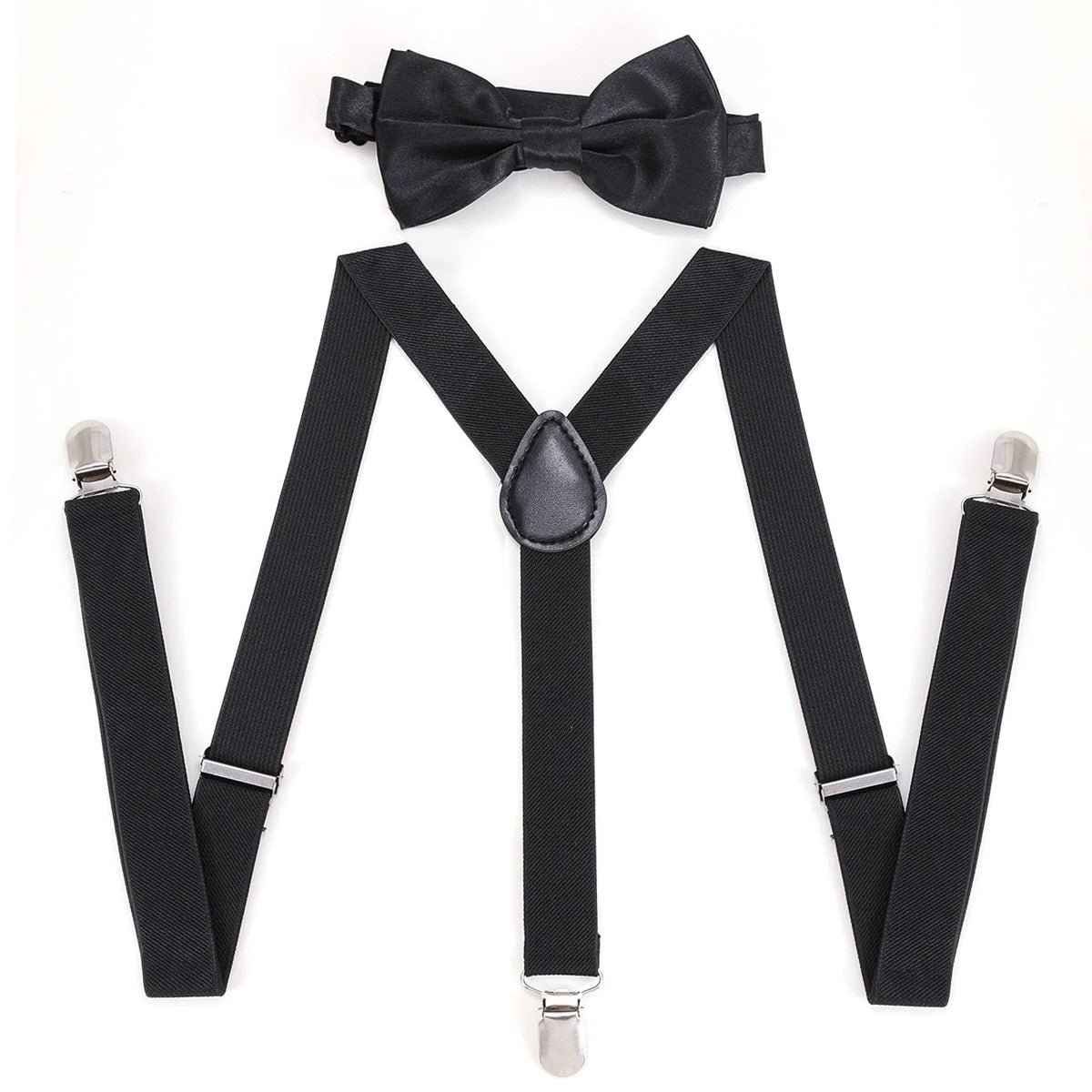 Men's 1inch Wide Plain Suspenders Overall