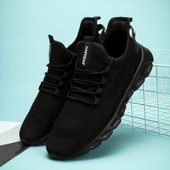 Women's Lightweight Knitted Sports Shoes Lace Up Running Sneakers