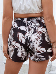 Women's Plus Tropical Print Boho Shorts