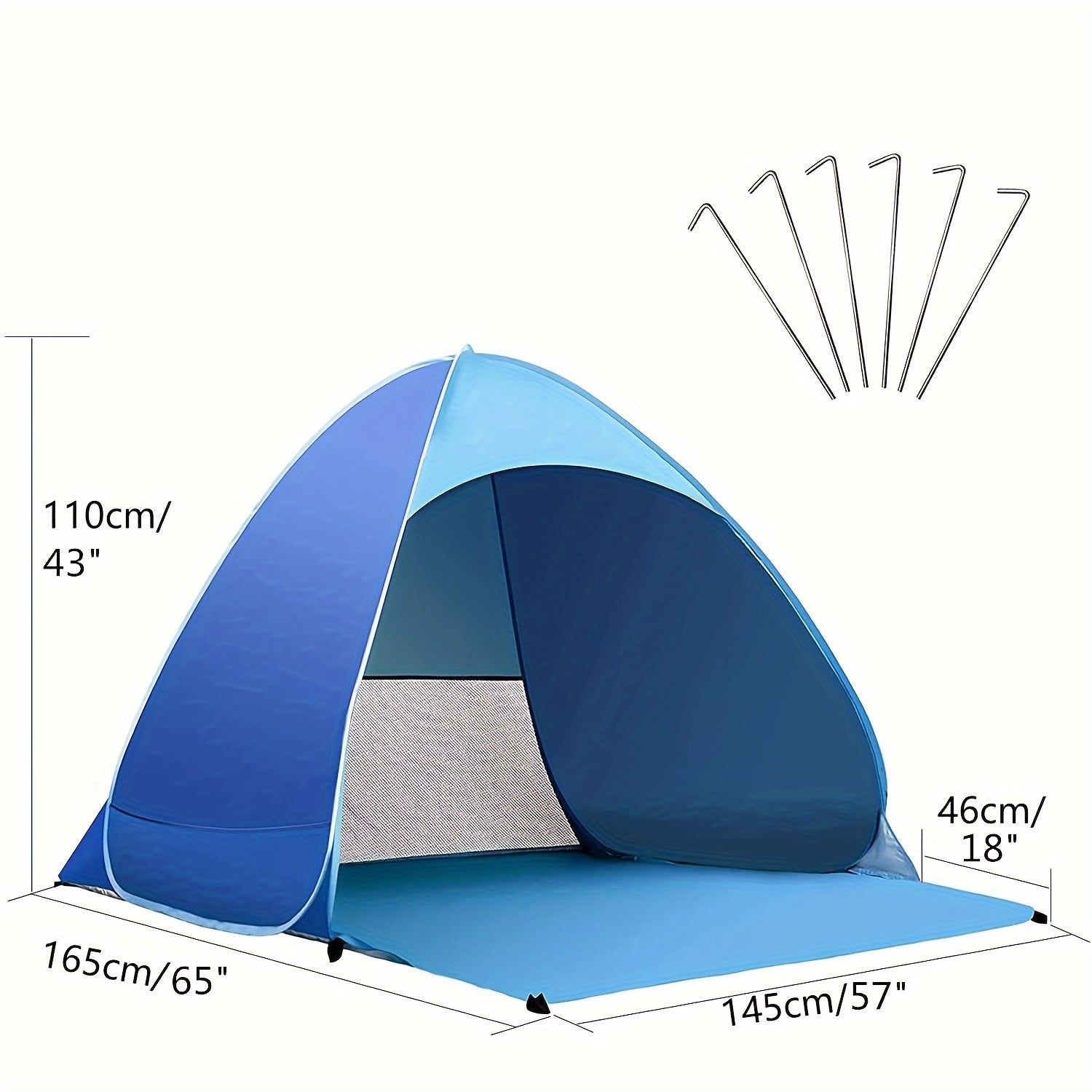 Beach Tent Camping Tent Pop Up Tent 2-3 Person Sun Shelters Portable Tent