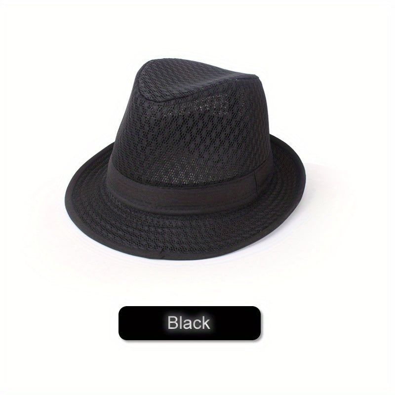 Stay & Stylish Summer Cowboy Fedora Hat Breathable & Jazz y