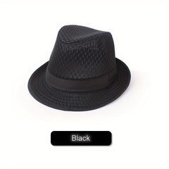 Stay & Stylish Summer Cowboy Fedora Hat Breathable & Jazz y