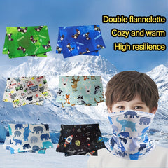 Kids Double Sided Neck Cover Balaclava Safety Sports Headwear