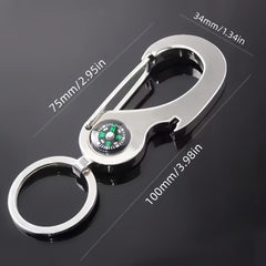 Multifunctional Bottle Opener Keychain for Outdoor Camping