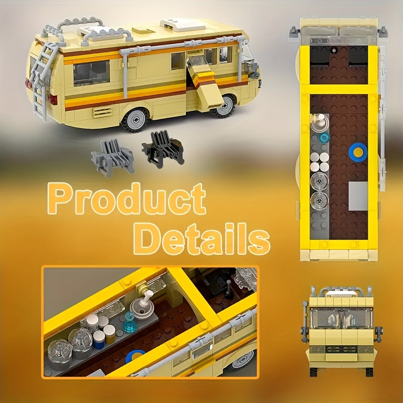 Classic Film and Television Building Block Car Model Ornament