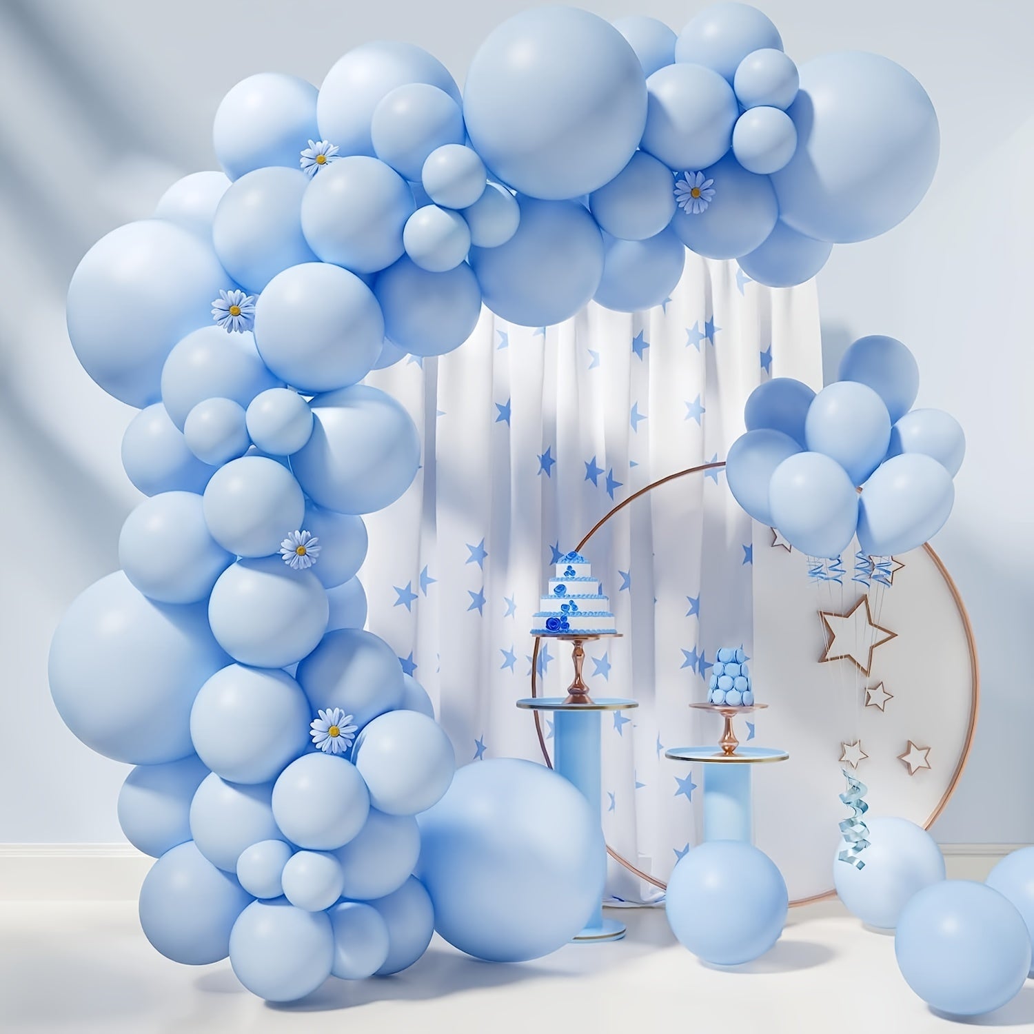 Pastel Balloons Garland Arch Kit 85pcs Different Sizes Matte Latex Balloons