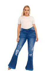 Flared Leg High Stretch Jeans