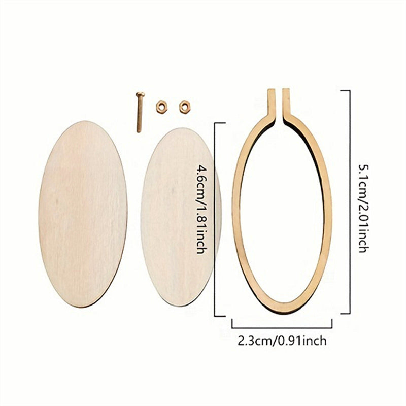 Wooden Mini Embroidery Bandage Jewelry Cross Stitch Frame DIY