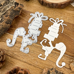 1pc Christmas Elf Metal Cutting Dies Scrapbook Paper Craft DIY Supplies