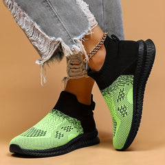 Women's Soft Knitted Running Shoes Lightweight Outdoor Sneakers
