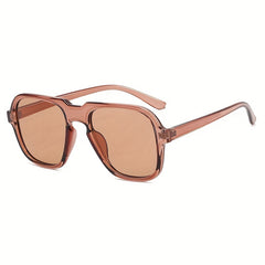 Retro Tortoiseshell Square Sunglasses UV400 Sun Shades