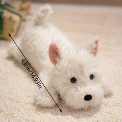 16.93In Cartoon Westie Dog Plush Toy - Home Decor & Gift