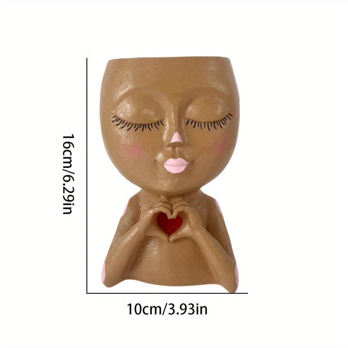 Creative Doll Flower Pot Personality Ornament Resin Flower Pot