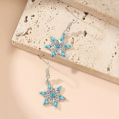 Snowflake Dangle Earrings for Girls