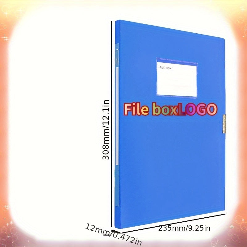 A4 Plastic Folding File Box Large Capacity File Storage Box