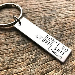 Creative Don't Do Stupid Key Chain Gift for Teenagers