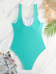Sexy Swimsuit Women's Twist Front Ruched Tummy Control One Piece